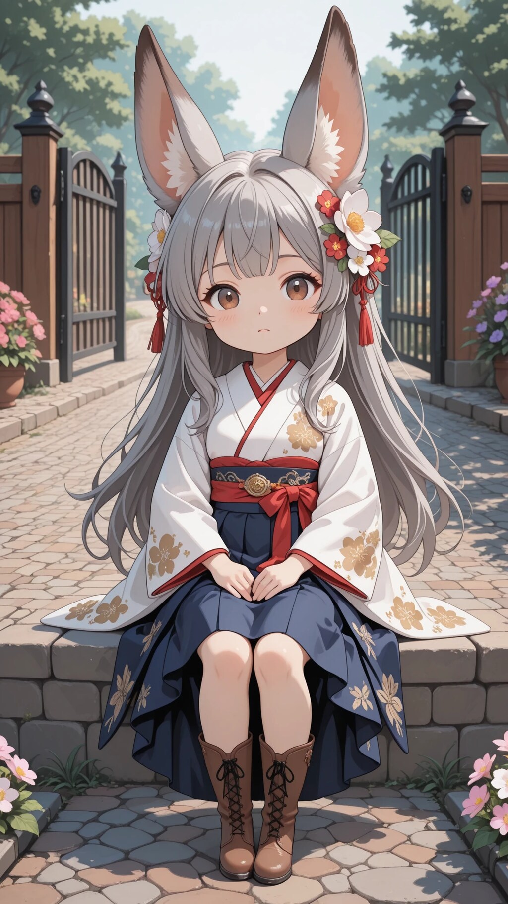 ちびキャラクターの女の子
