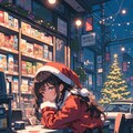 退屈そうに店番をする女の子 3枚目