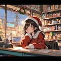 退屈そうに店番をする女の子 4枚目