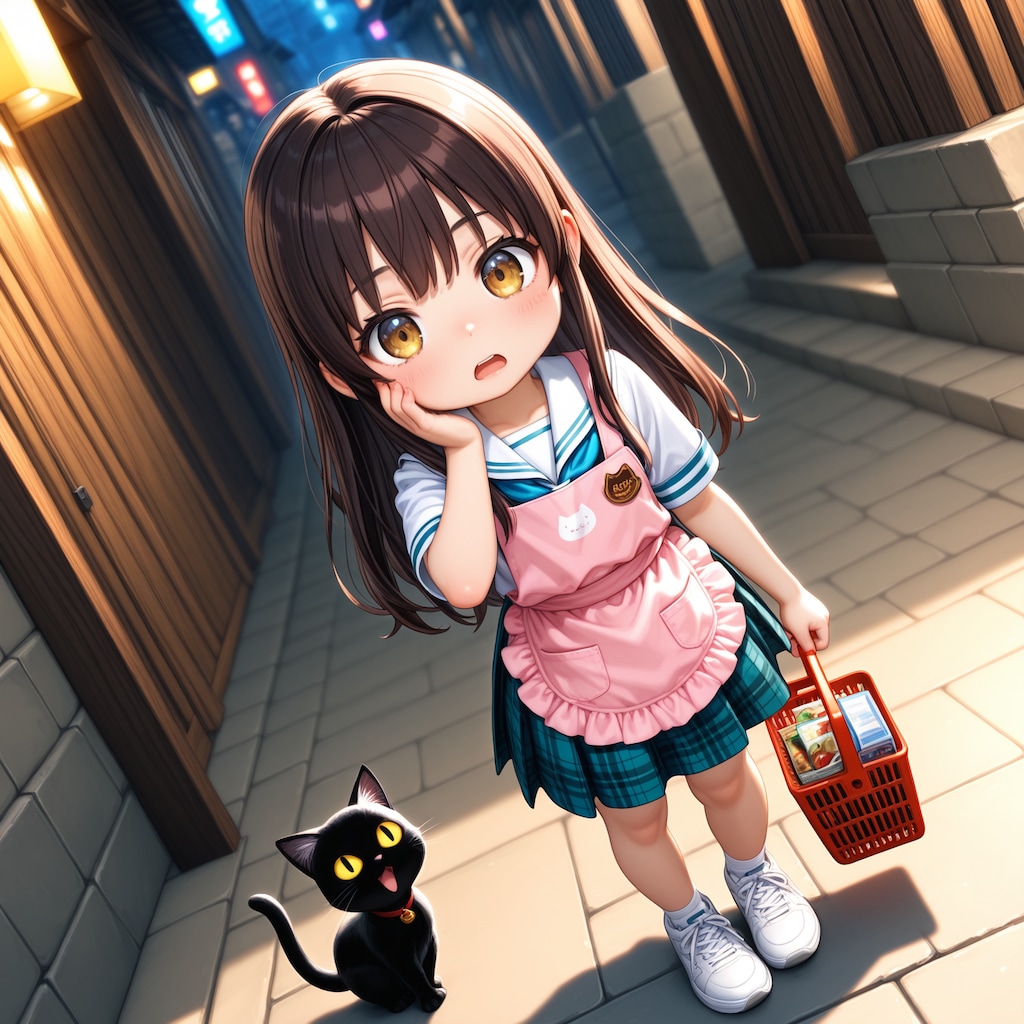 買い物しようと町まで出かけたら財布を忘れたことに気が付いたと同時に異世界にいることにも気が付いたお嬢さん