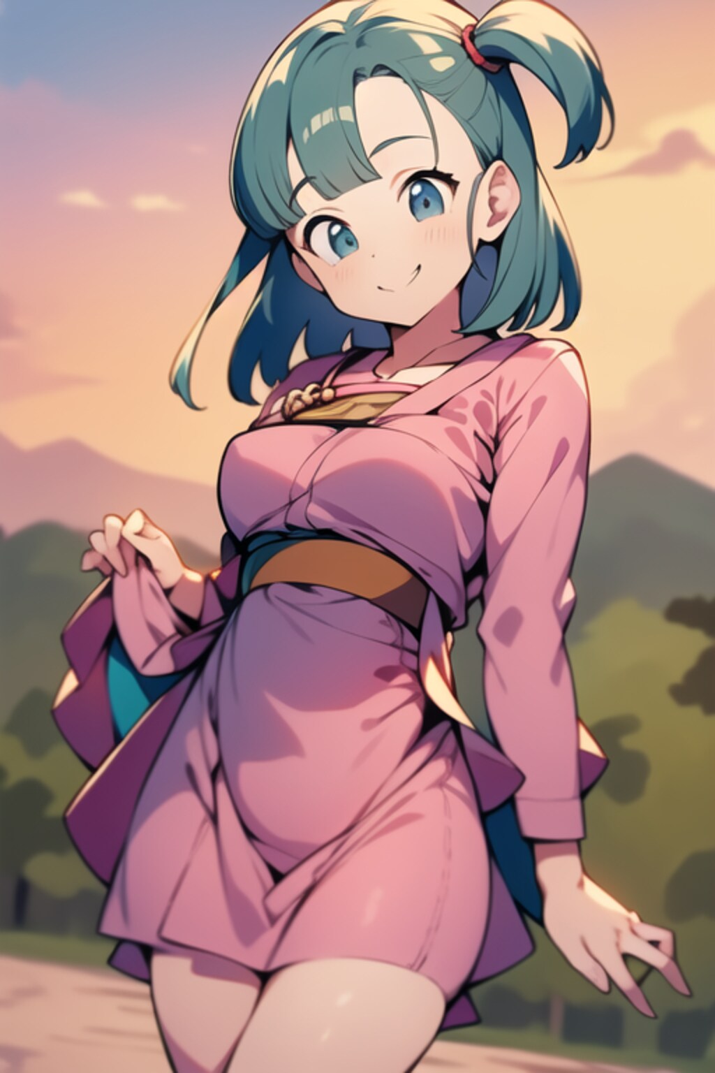 スカートをめくるブルマ