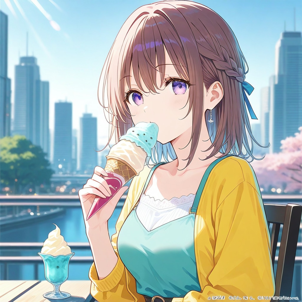 朝のアイスクリーム。 | の人気AIイラスト・グラビア