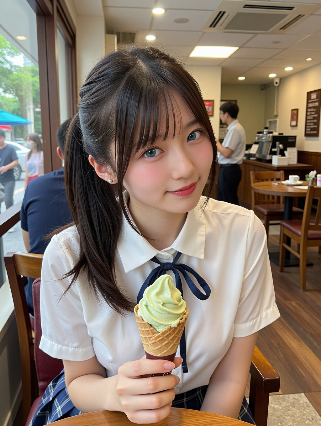 抹茶ソフト食べたいの？