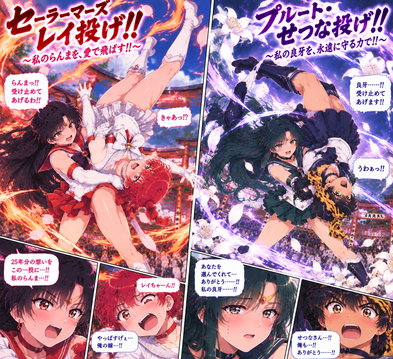 第5回 火野神社組手大会 ――〇〇投げ対抗戦・準決勝第2試合 | の人気AIイラスト・グラビア