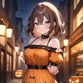 ユズキのジャックオーランタンドレス🎃👗 2枚目