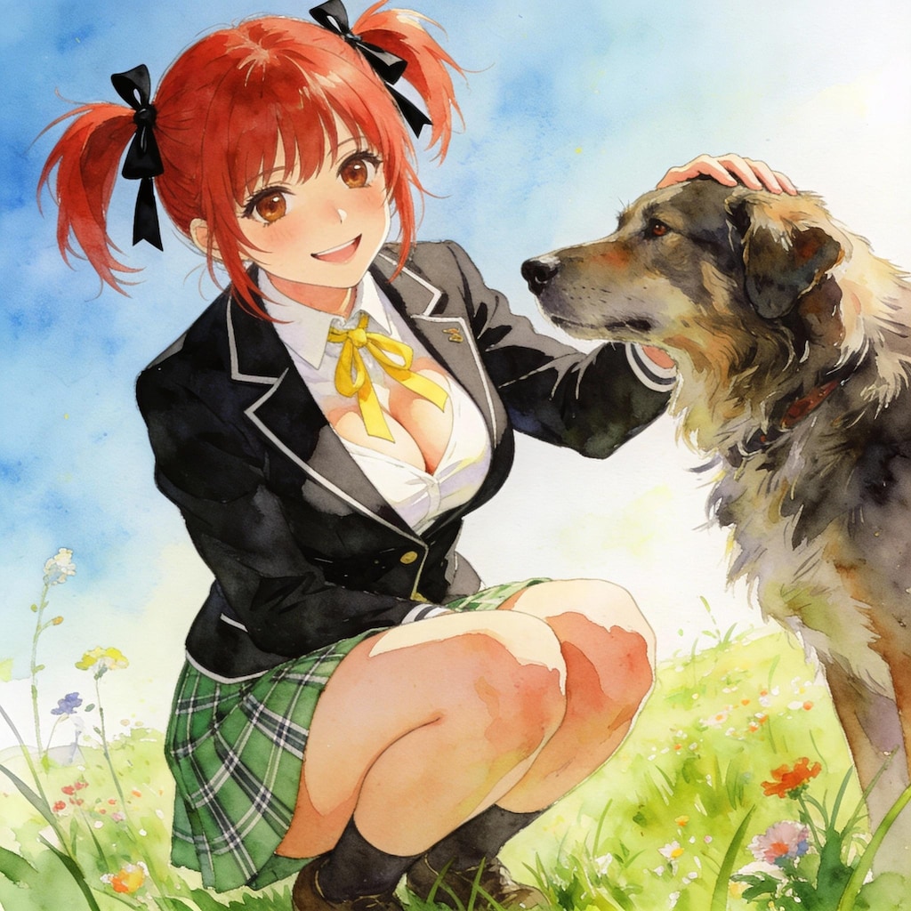 千尋ちゃんとワンちゃん