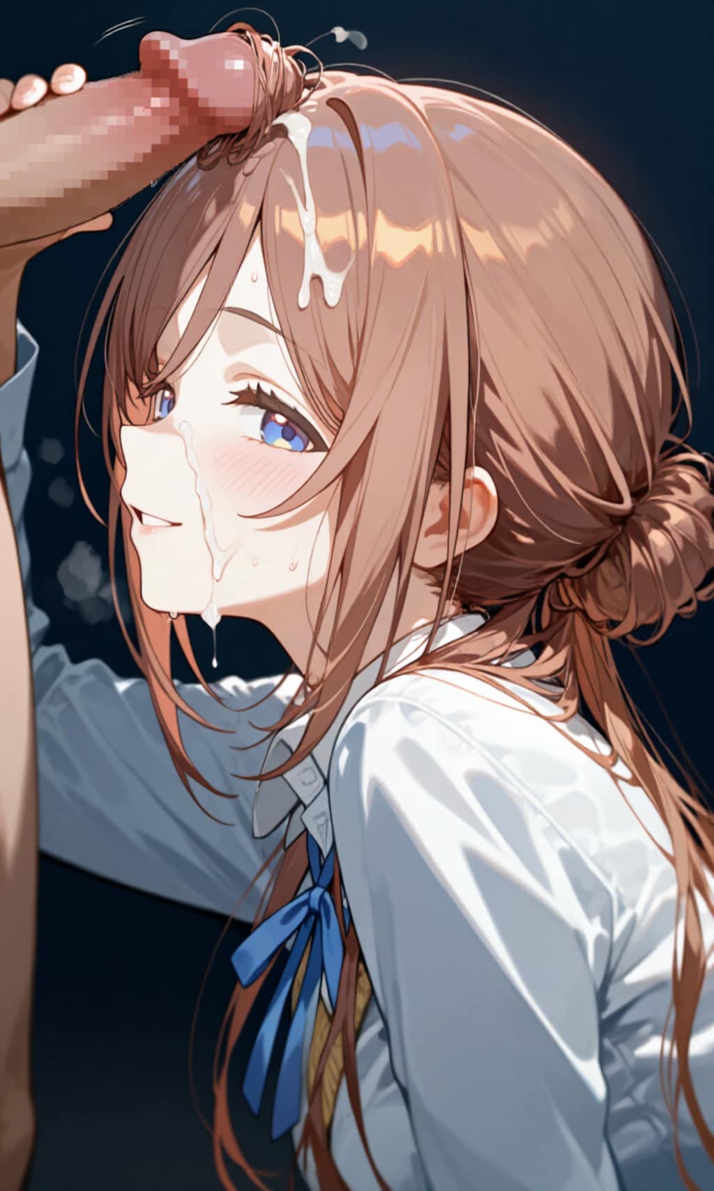 ア〇マス 姫〇莉波 髪コキ ぶっかけ