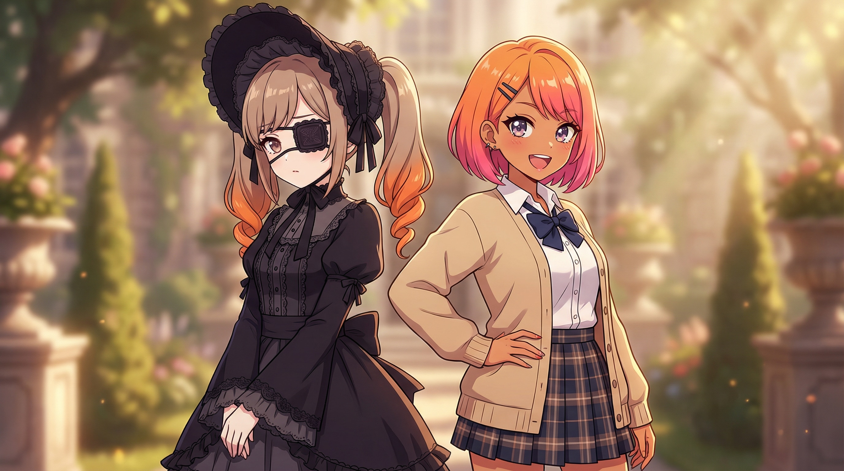 ギャルさんとゴスロリさん | の人気AIイラスト・グラビア