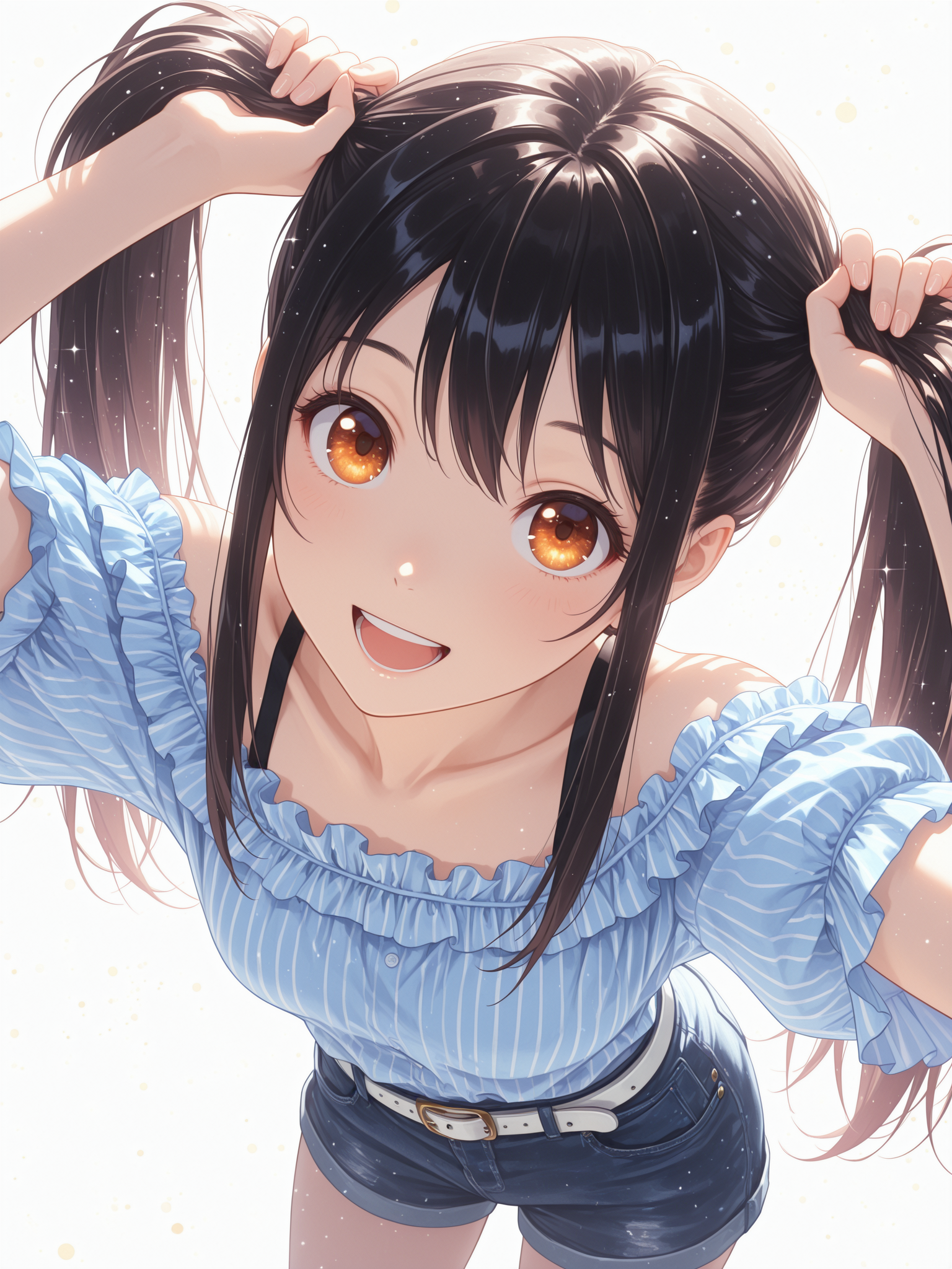手ツインテ上目遣い✨