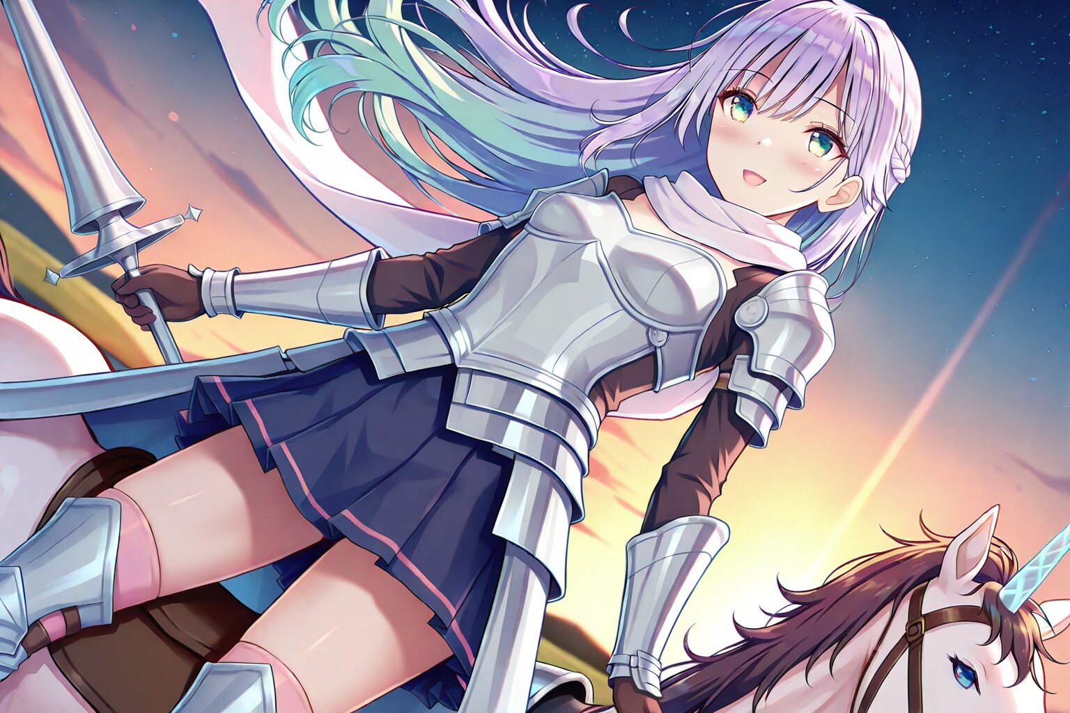 ユニーコント女騎士 | の人気AIイラスト・グラビア