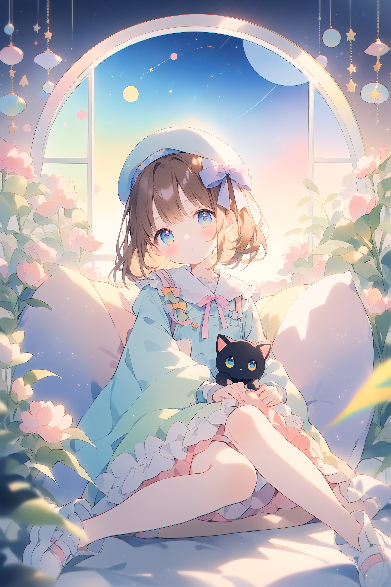ベレー帽少女