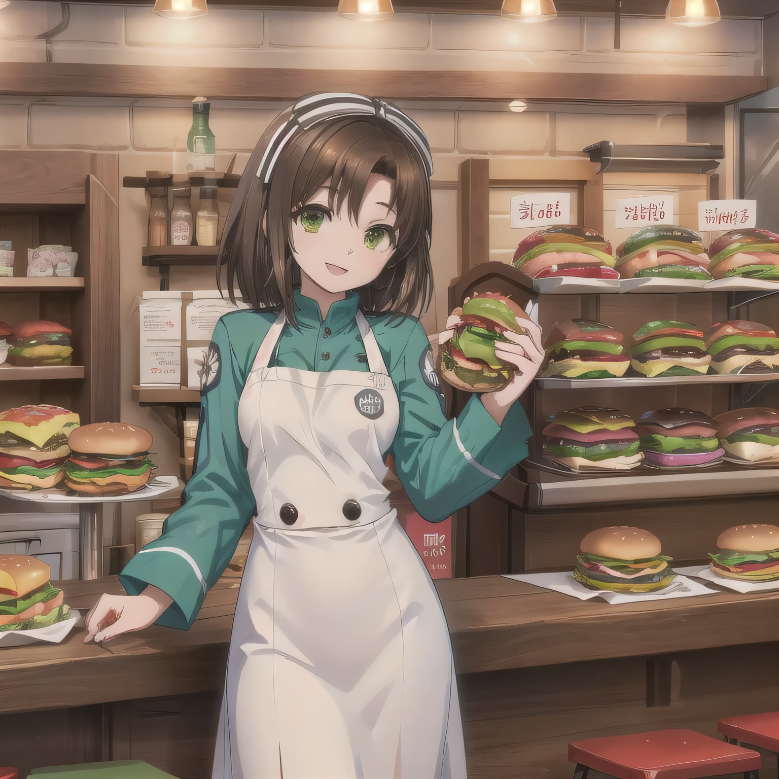 黒髪ボブでクルーの少女６ | の人気AIイラスト・グラビア