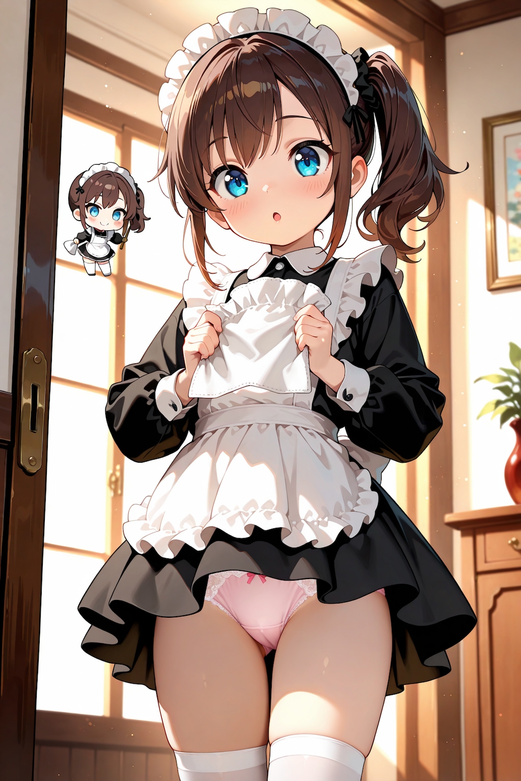 パンチラでお掃除ちびキャラメイドさん Z710