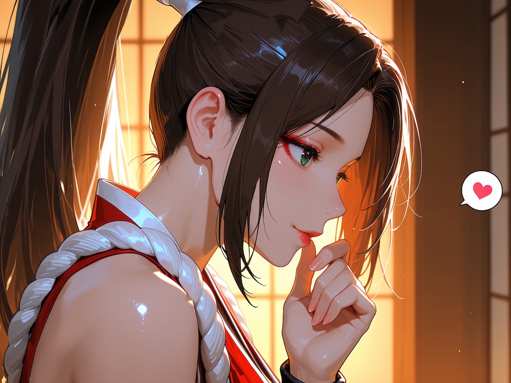 不知火流忍術手合わせしょっか♪なーんてね♡