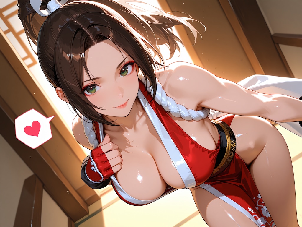 不知火流忍術手合わせしょっか♪なーんてね♡
