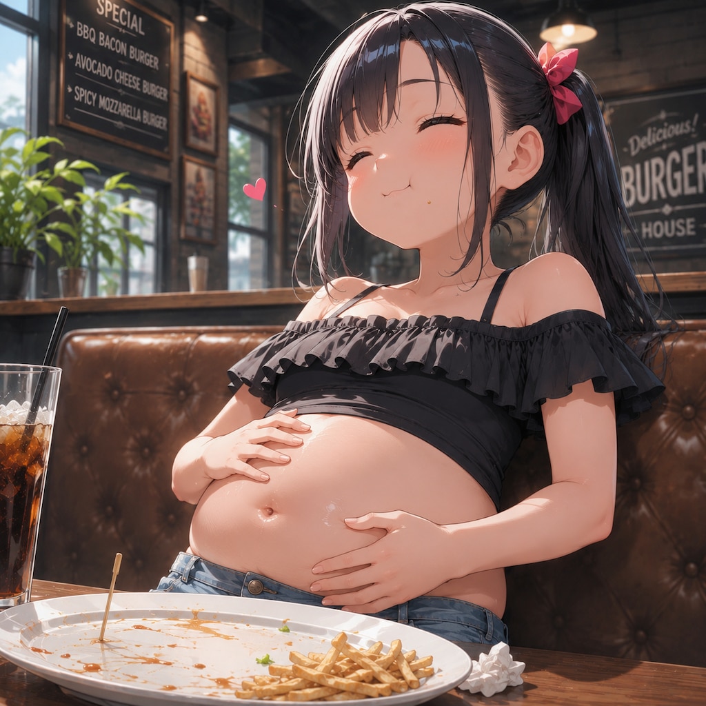 巨大ハンバーガーに挑戦！