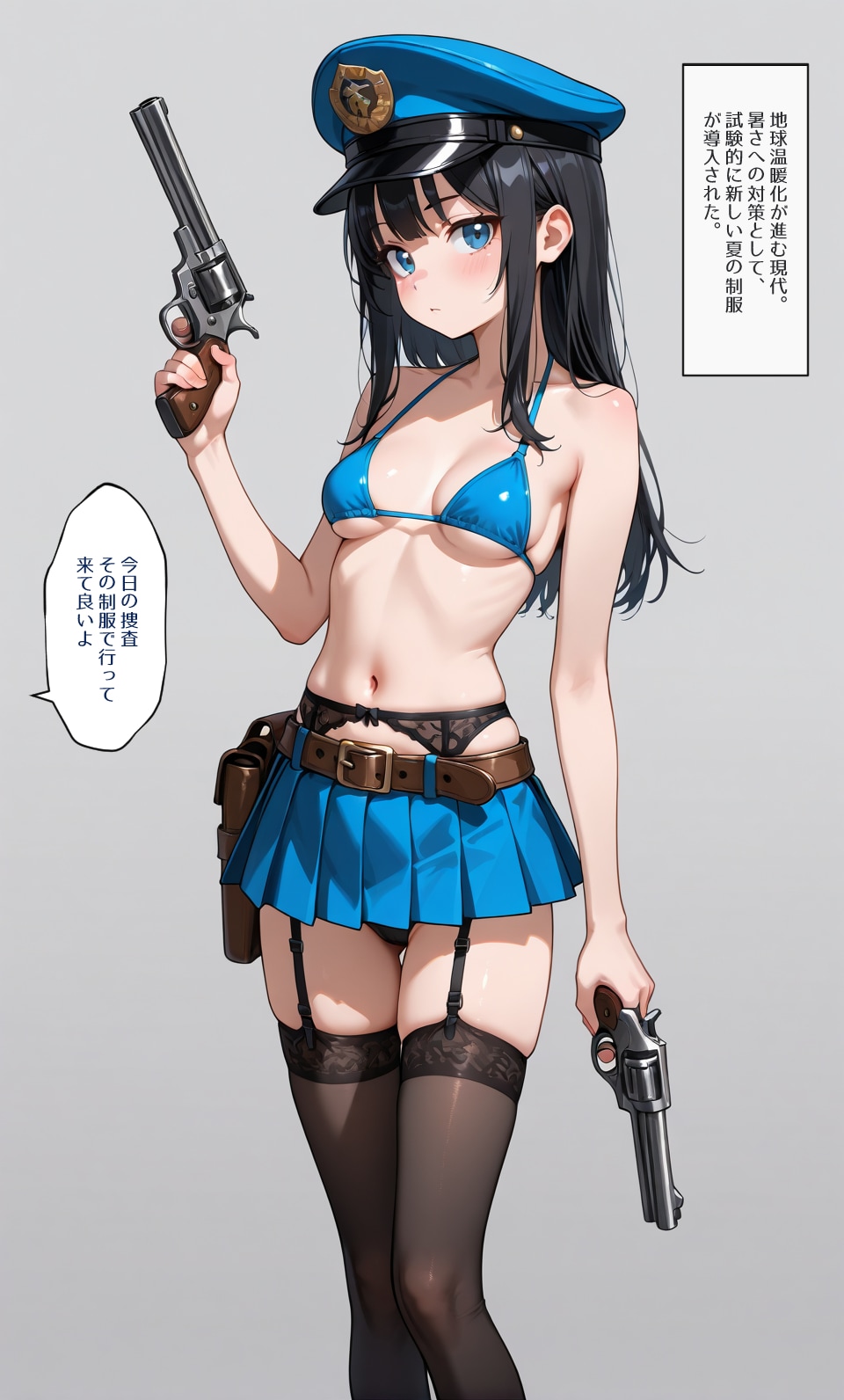 婦警ちゃん、新制服で捜査に向かい敗北する
