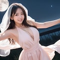 月夜に舞う女性 7枚目