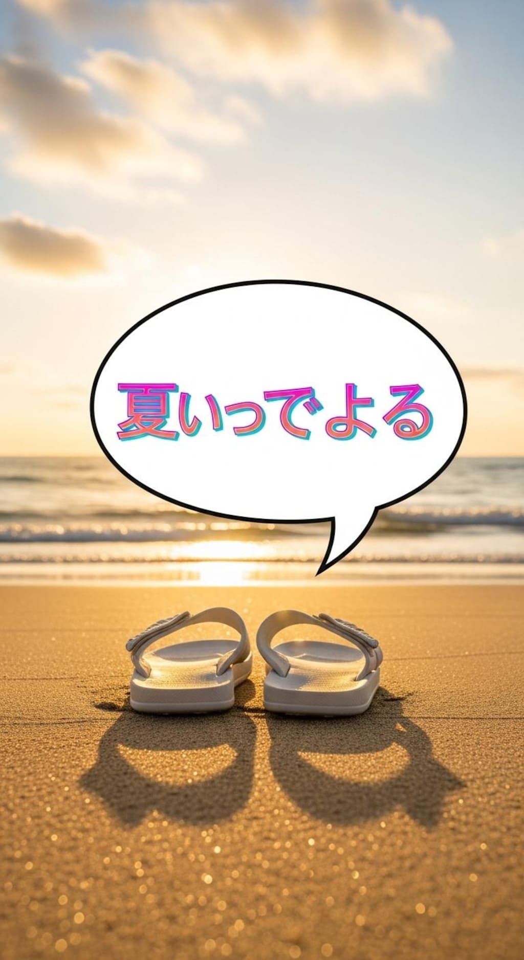 今日はビーチサンダルを喋らせてみた