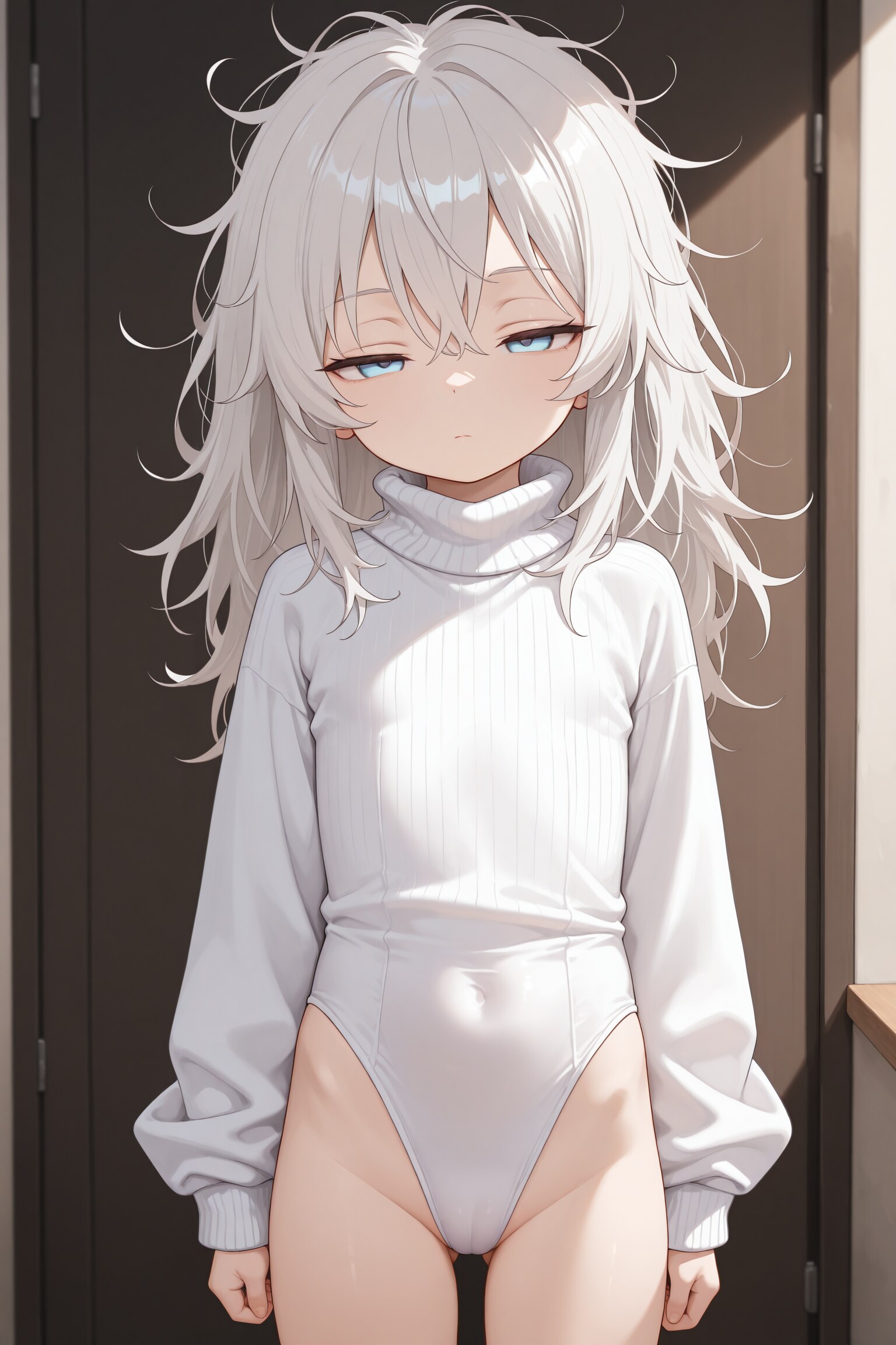 タートルネックレオタードセーター