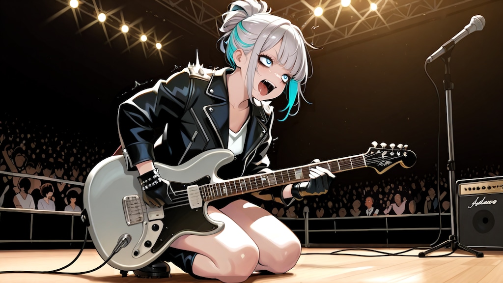 重金属（タングステン）製のギター