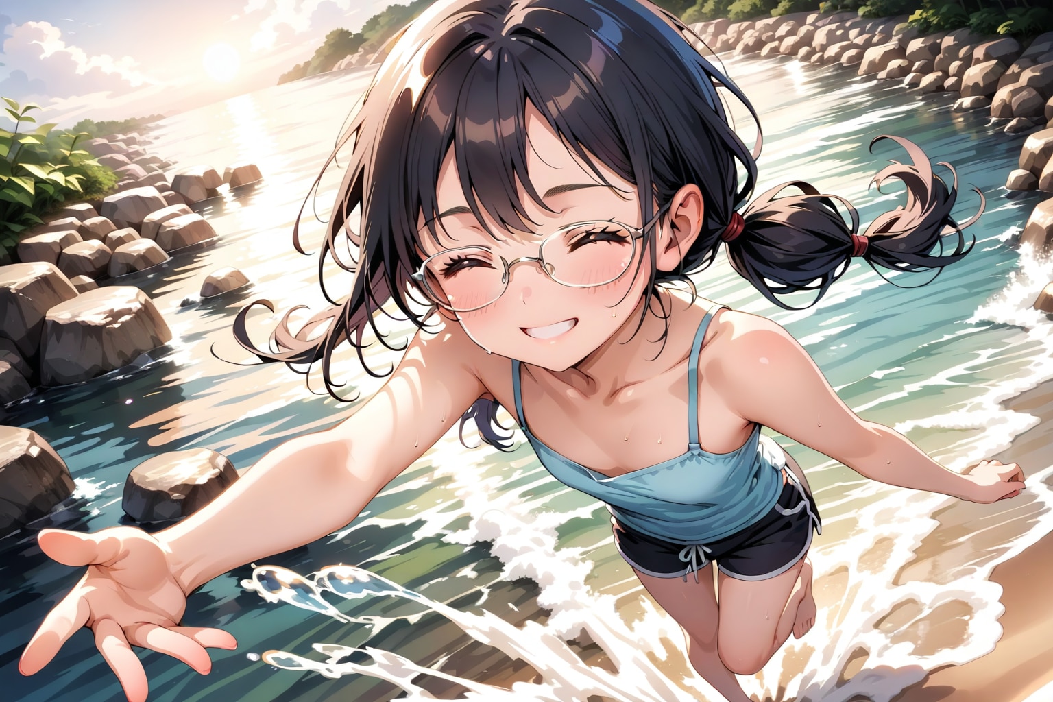 リバーサイドちびメガネ