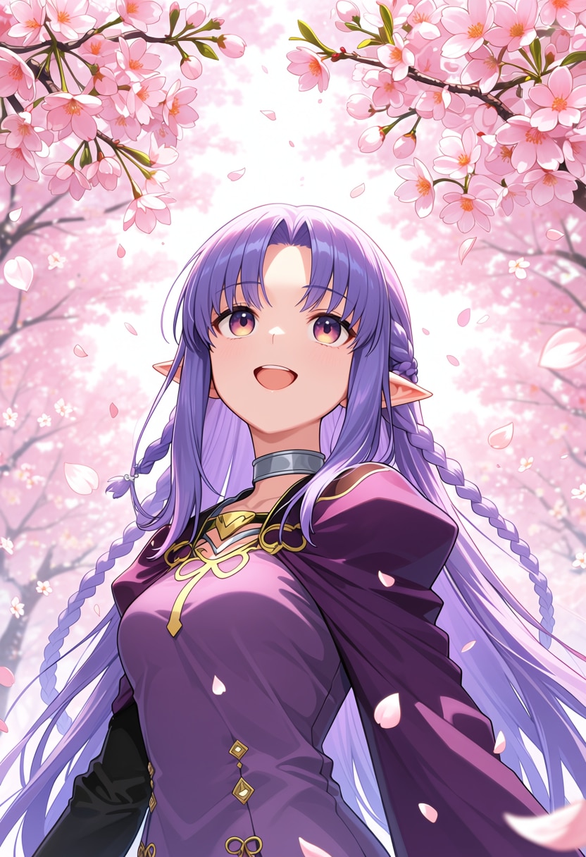 満開の桜と君と私