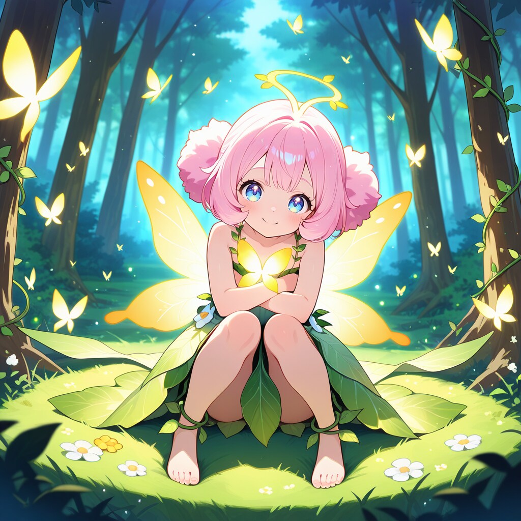 ひかりに包まれる森の妖精