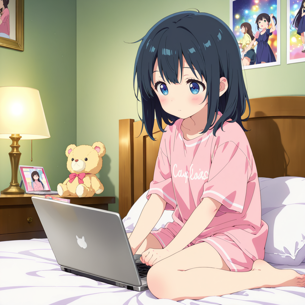 ベッドにデバイスを持ち込むことを覚えてしまった