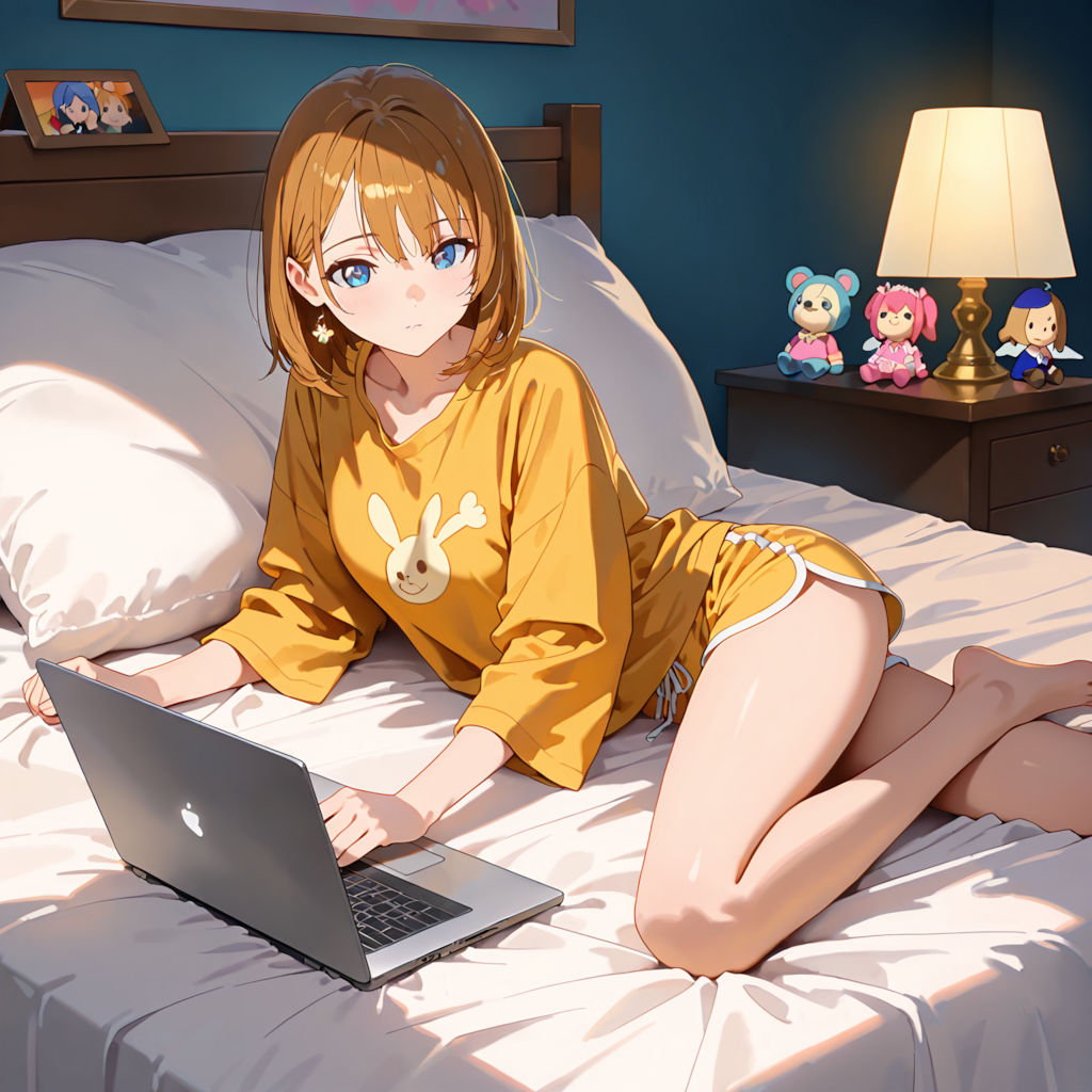 ベッドにデバイスを持ち込むことを覚えてしまった