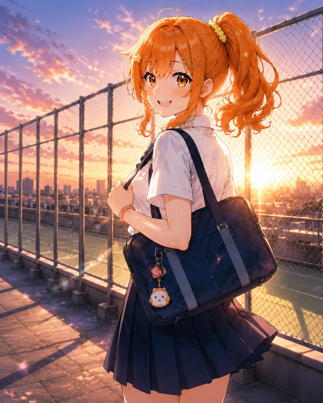 夕暮れとギャル
