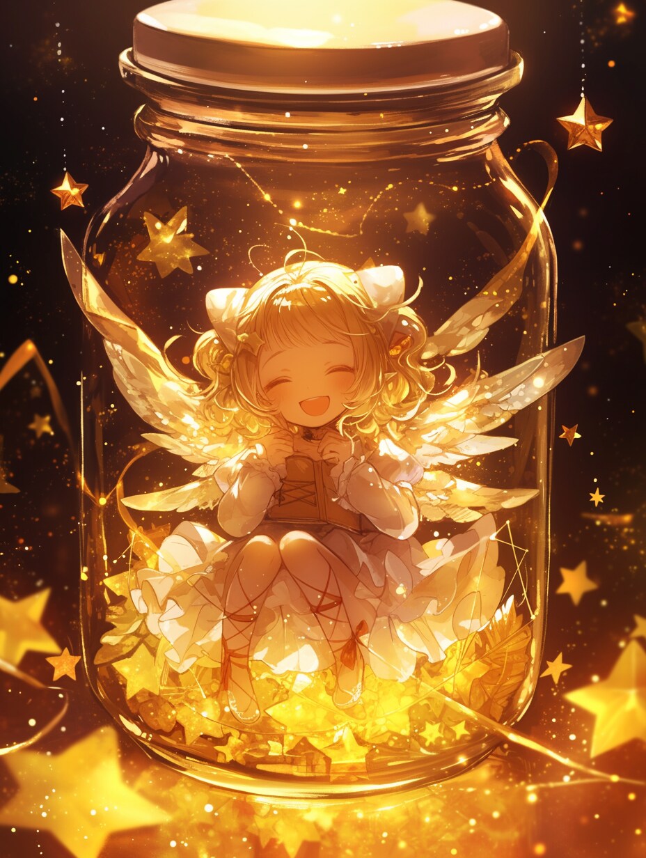 「瓶詰の少女」黄41 | の人気AIイラスト・グラビア
