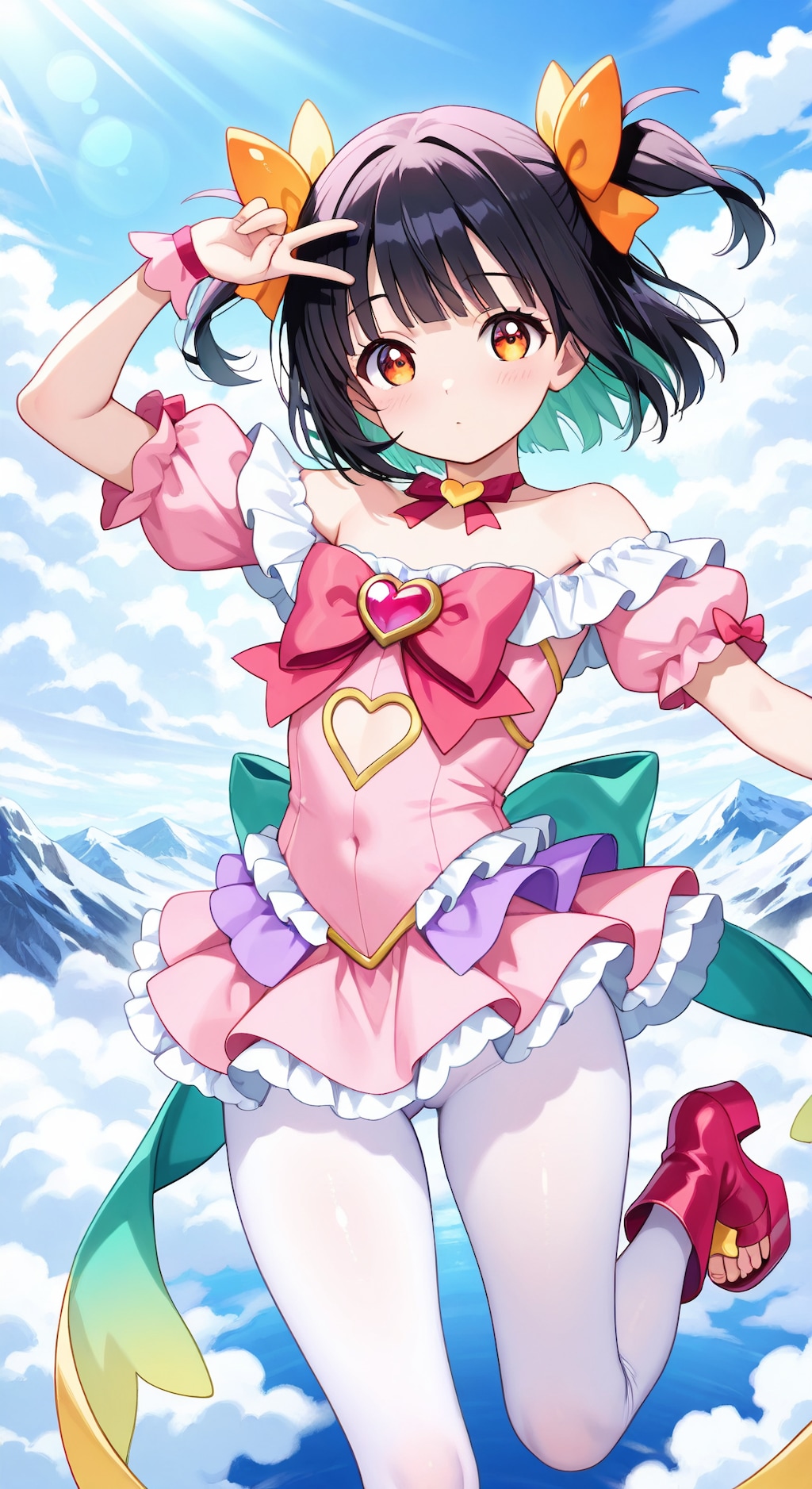 空飛ぶ魔法少女