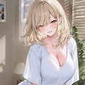 「素肌に着たピチピチのシャツが大きな乳房で弾けそうな美人」の精細なポートレート写真 4枚目