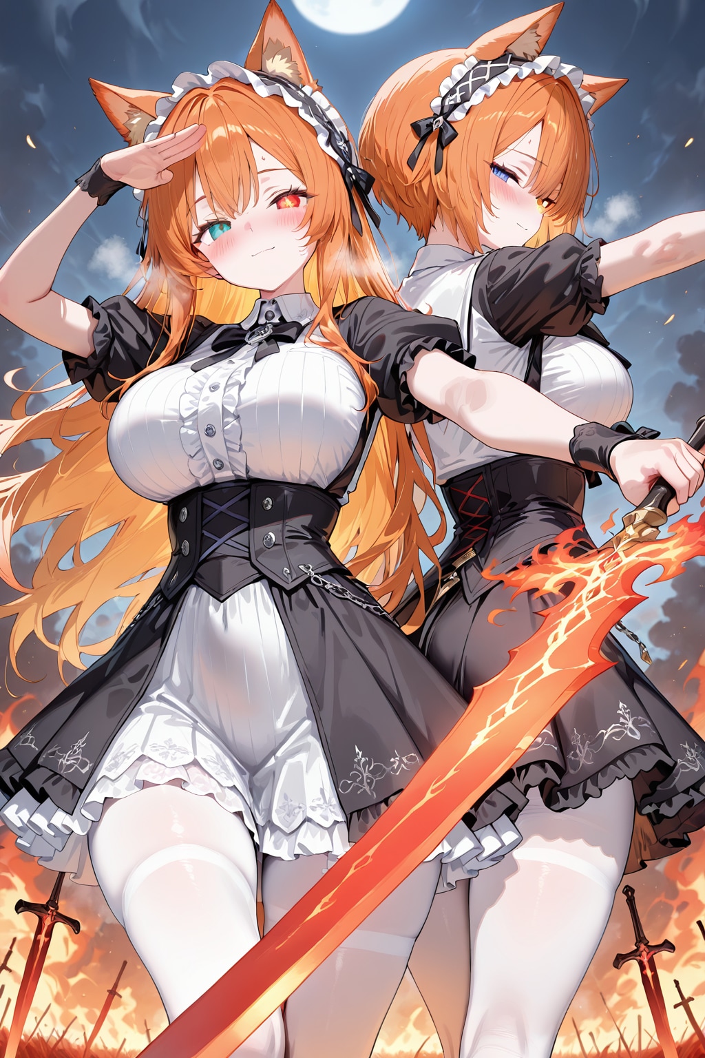 灼炎剣・紅蓮墓標 | の人気AIイラスト・グラビア