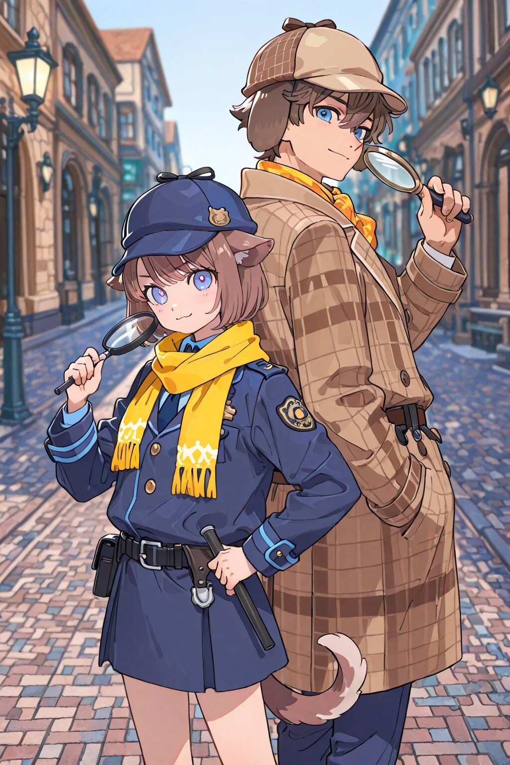 警官と探偵