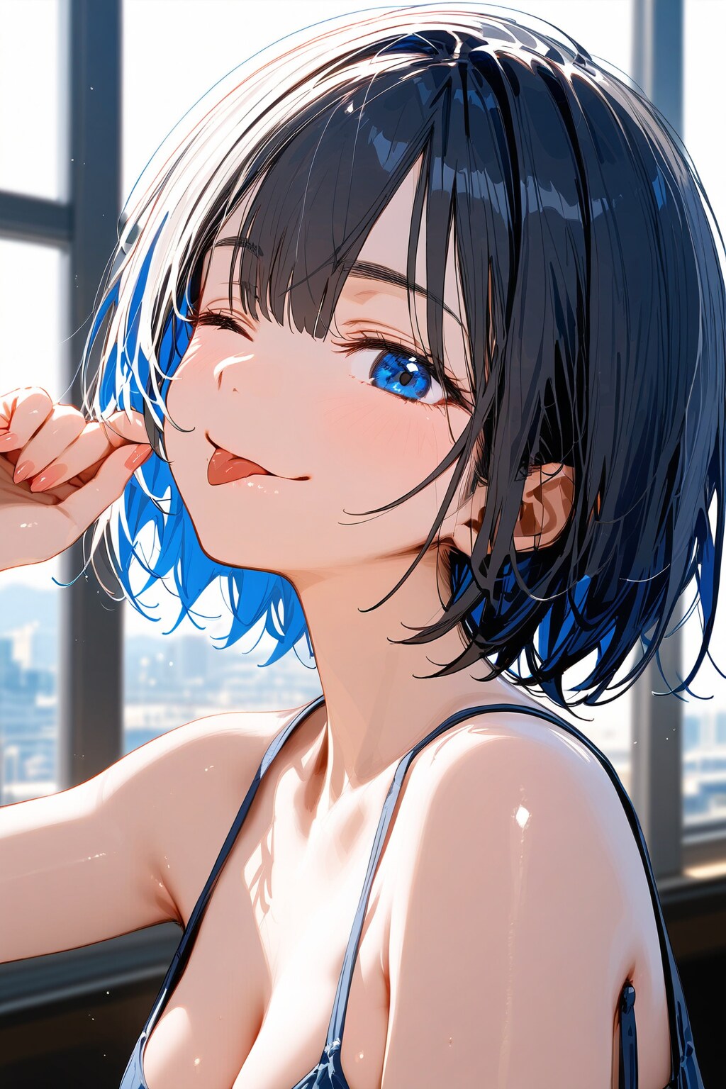 てへぺろチャレンジ（UL） | の人気AIイラスト・グラビア