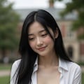 皆さんの大好きな、清楚系女子大生の胸チラですよ〜🩷　私も大好きですよ〜👍🏻 5枚目
