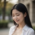 皆さんの大好きな、清楚系女子大生の胸チラですよ〜🩷　私も大好きですよ〜👍🏻 4枚目