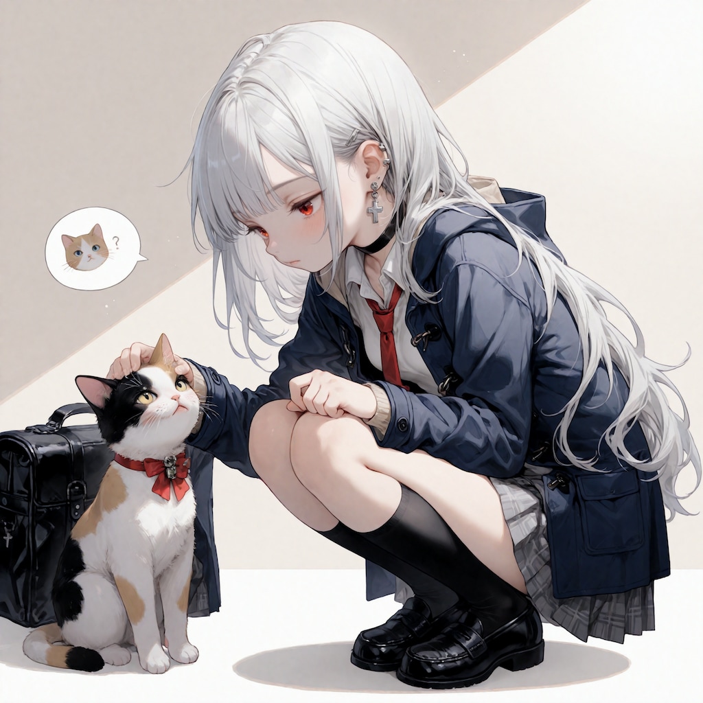 分かりにくいけど、猫大好き赤沢さん（うちの子）