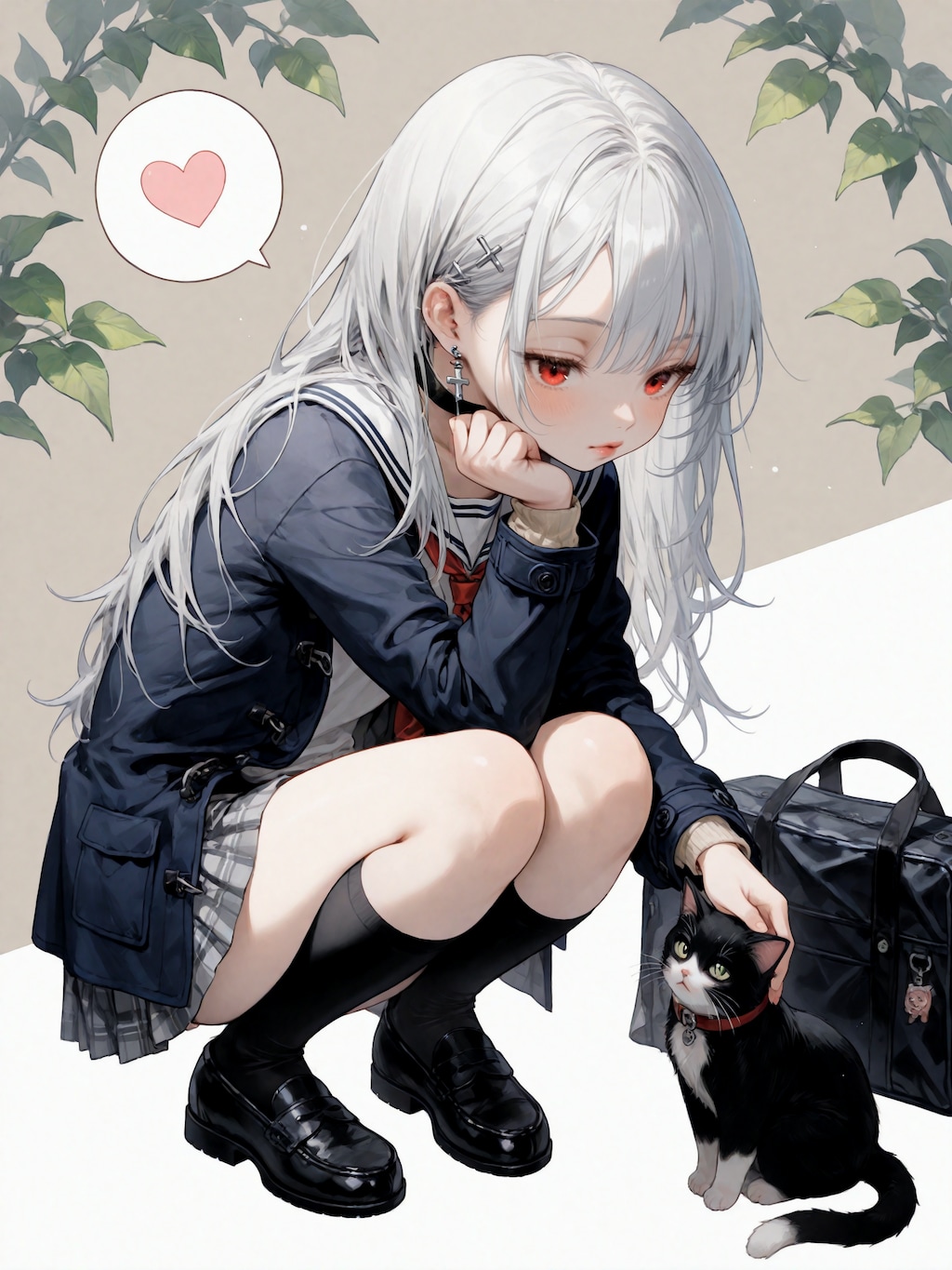 分かりにくいけど、猫大好き赤沢さん（うちの子）