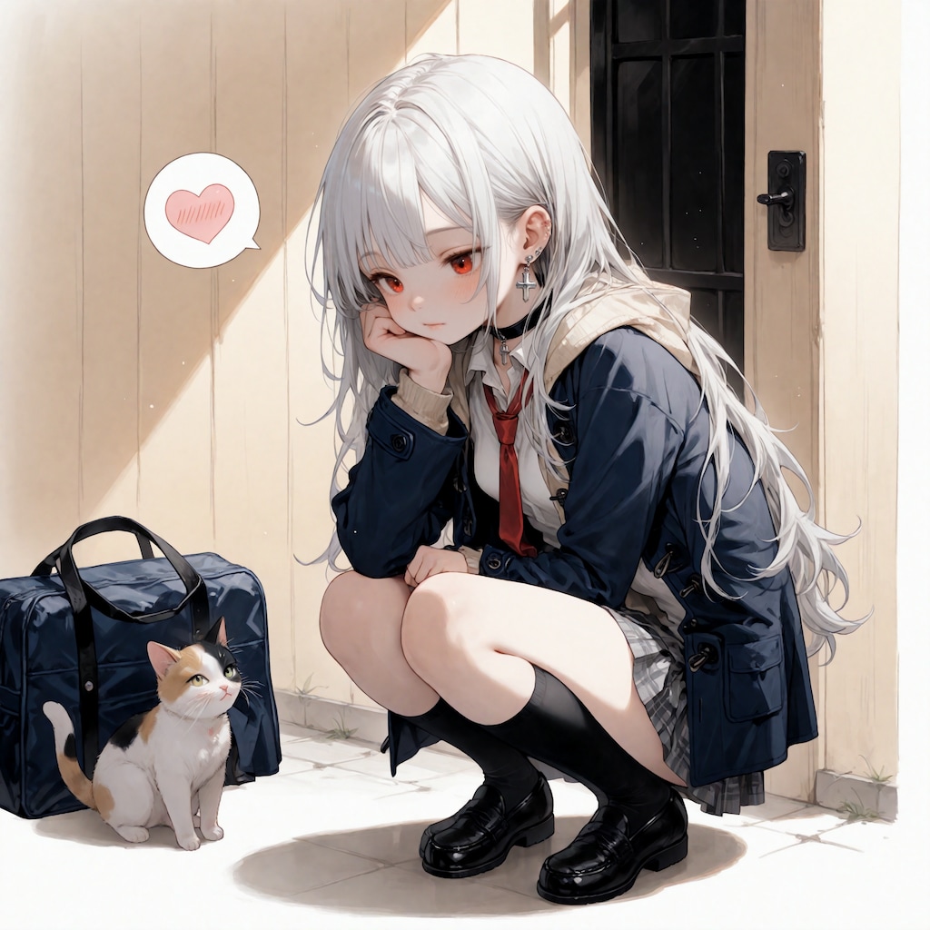 分かりにくいけど、猫大好き赤沢さん（うちの子）