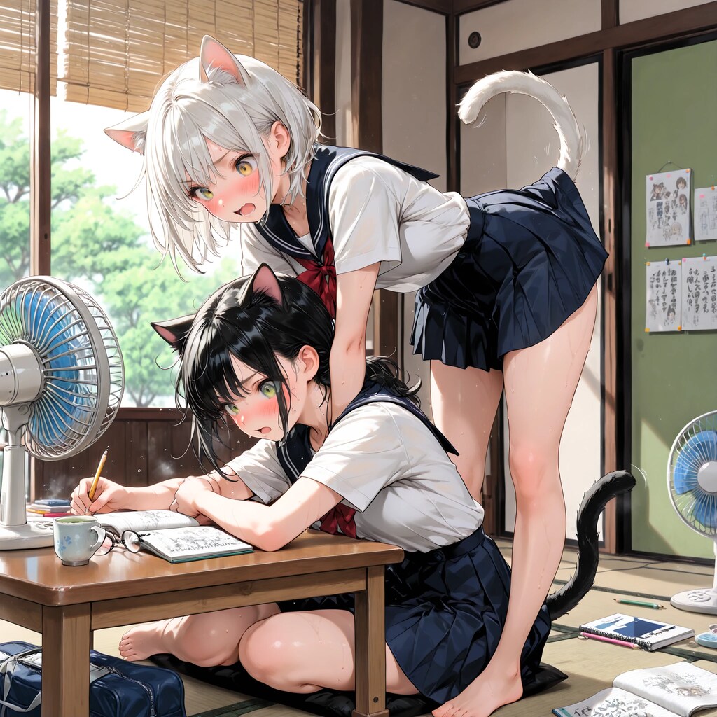 宿題なんていいから遊ぼうよ〜