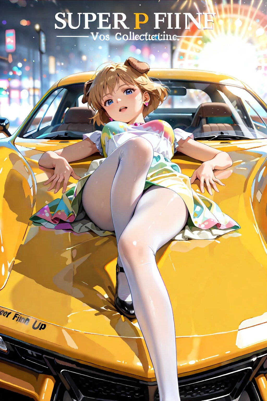 大変！　ボンネットがへっこんだ！