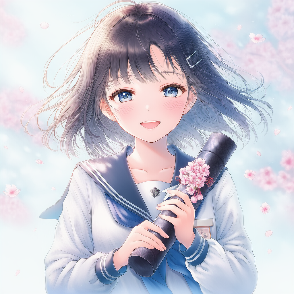 卒業の3月　(夢見月：ゆめみつき）