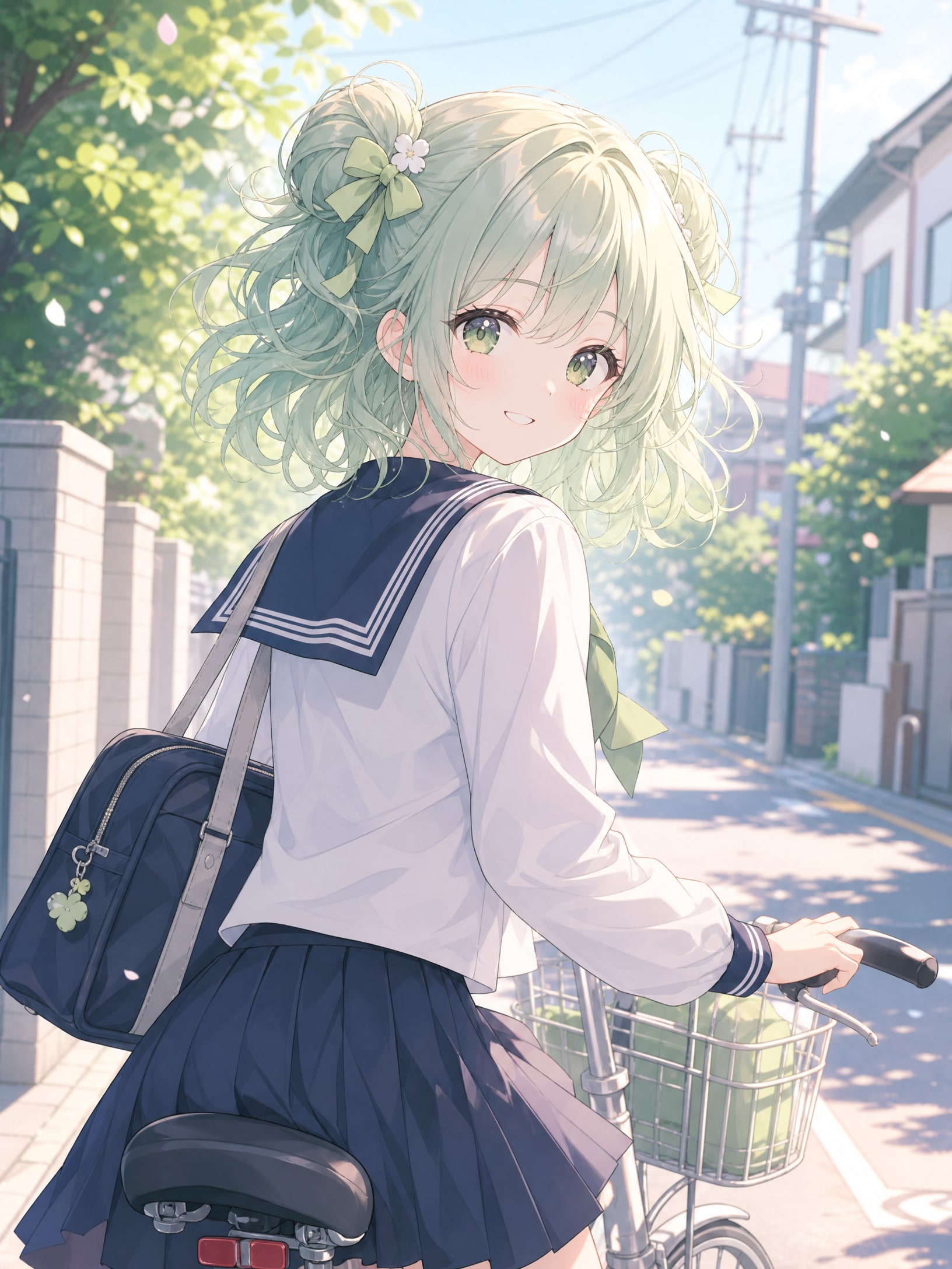通学途中の娘娘