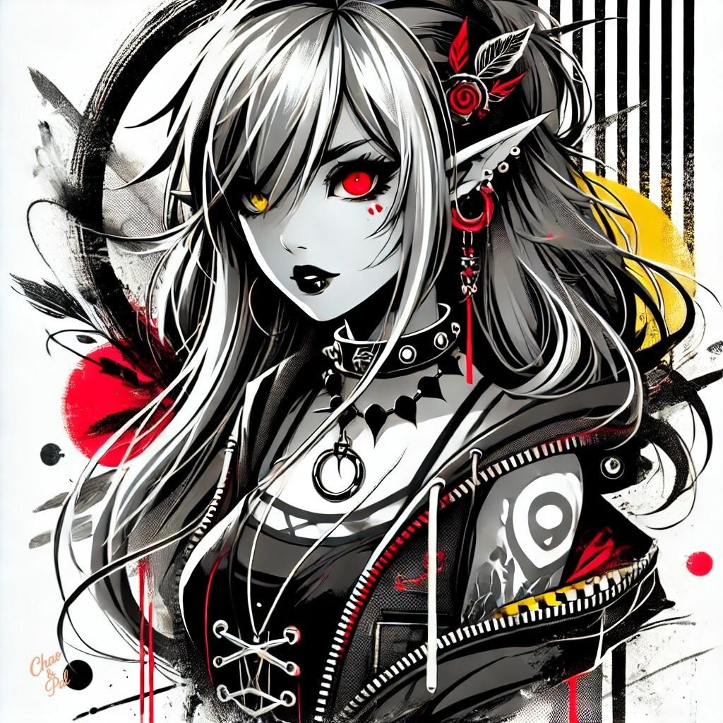 ストリート系ダークエルフ