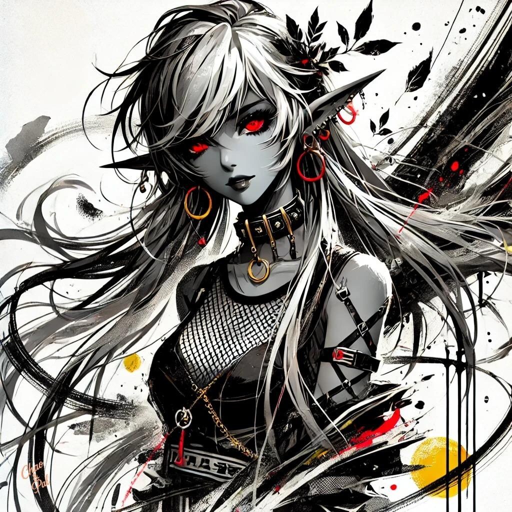 ストリート系ダークエルフ