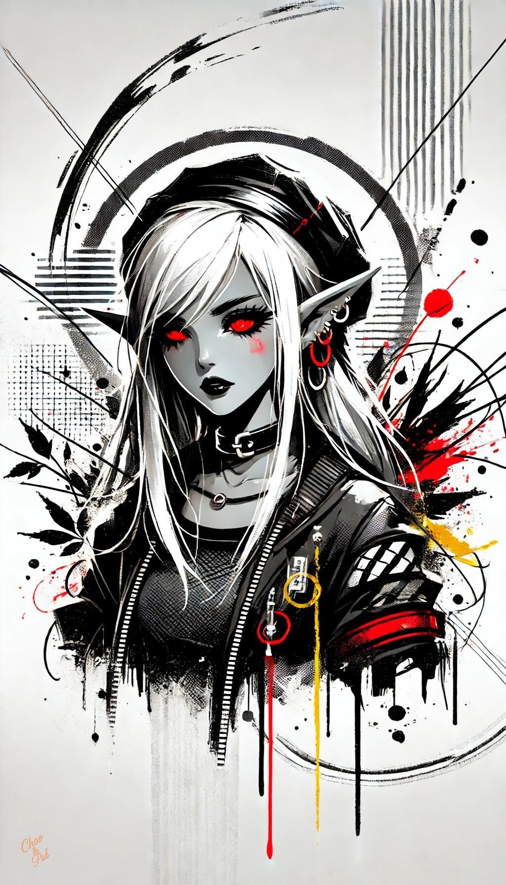 ストリート系ダークエルフ