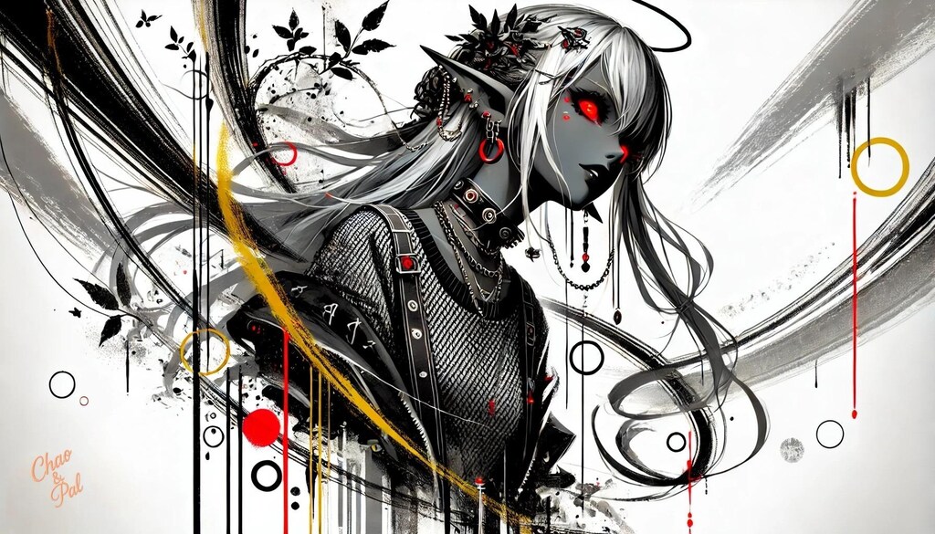 ストリート系ダークエルフ